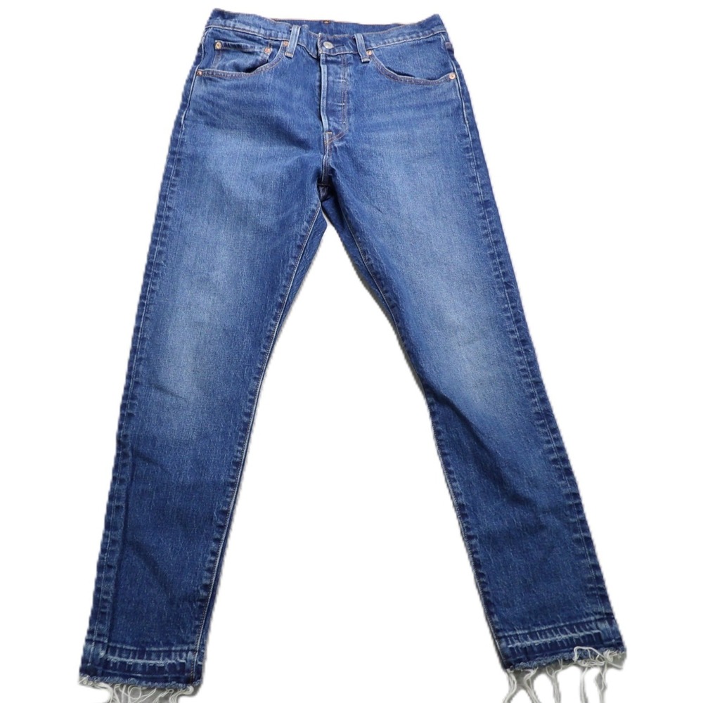 Levi's 501 Skinny Jeans Women 30 Medium Wash Denim Button Fly Premium Pants W30